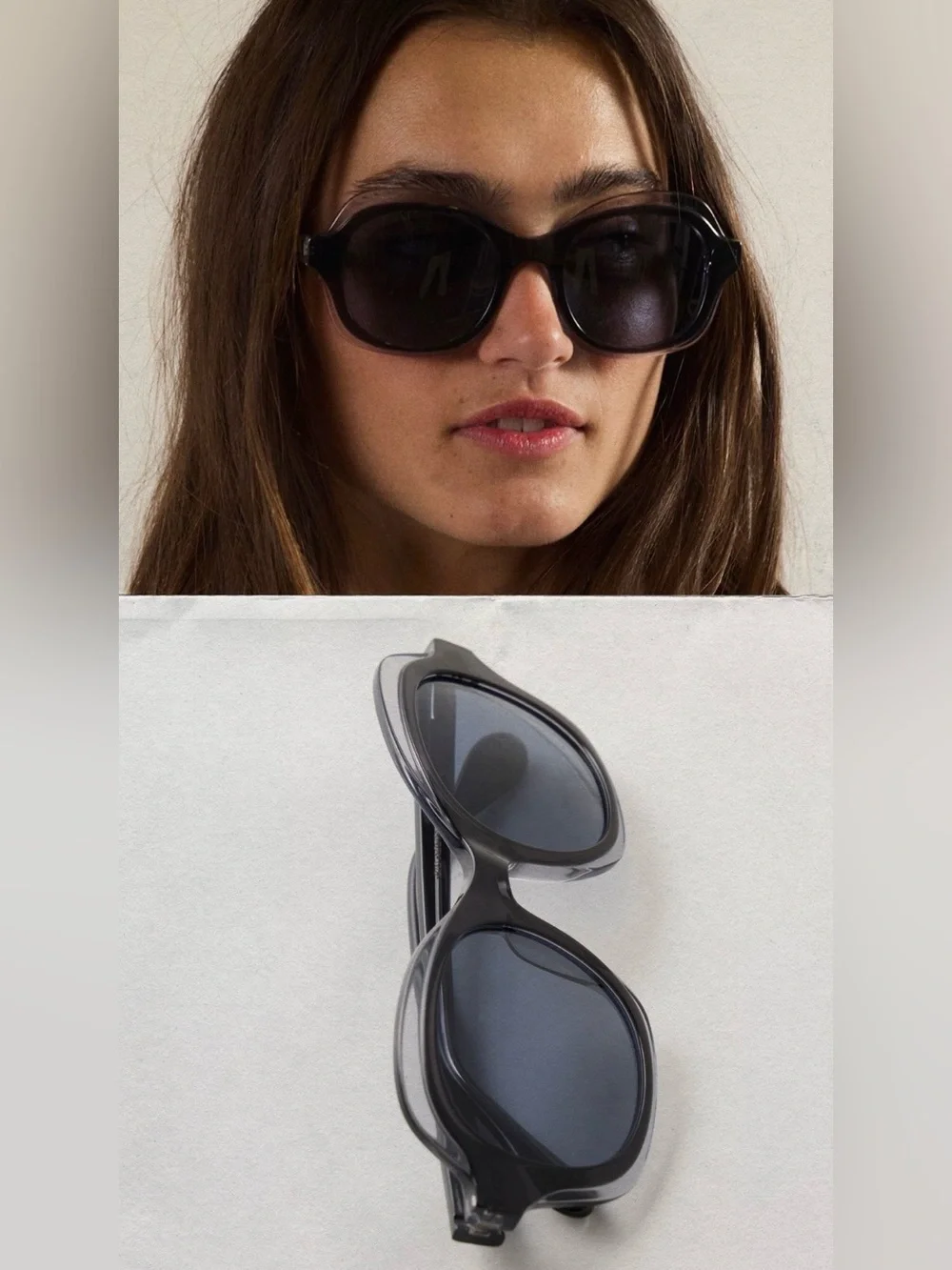 NWT Free People See the Light Polarized Logo Sunglasses in Black Dust Bag $68